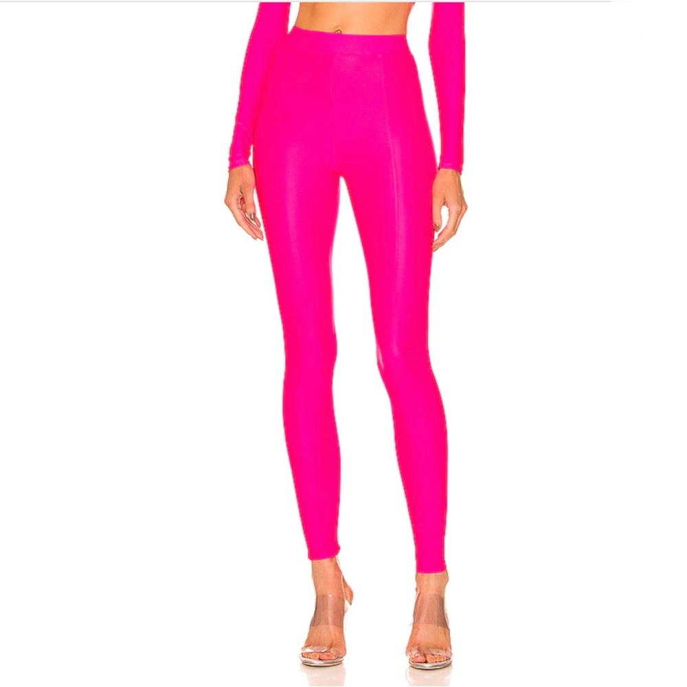 Alex Perry Leighton Legging in Fluro Pink